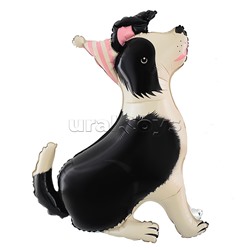 Шар 3D (36''/92 см) Щенок в колпачке, 1 шт. в уп.