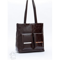 Сумка женская кожаная 0929CY coffee Polina&Eiterou