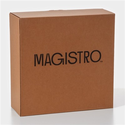 Ваза для фруктов Magistro «Фейерверк», 3.8 л, 33×13.5 см, стекло, цвет изумрудный