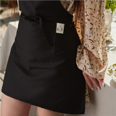 Фартук «Этель» Home, 60×70 см, чёрный, 100% хлопок, саржа 190 г/м²