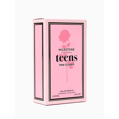 Парфюмерная вода женская Milestone TEENS PINK FLOWER, 100 мл (мотив VictSecTearsSugarFleur)