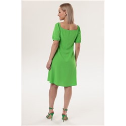 Платье штапель  6074/03/Зеленый лайм