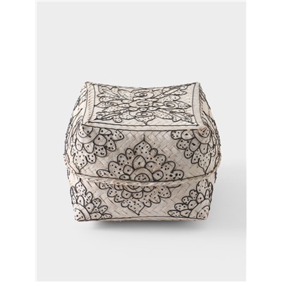 Корзинка плетёная «Бонтанг», 19×19×14 см, бамбук, светлая