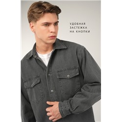Мужская джинсовая рубашка Happyfox
