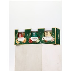 Соль для ванны, набор 3 шт. × 200 г, мандарин, яблочный пунш, имбирное печенье, URAL LAB