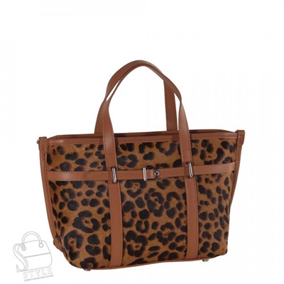 Сумка женская кожаная 3626VG leopard coffee Vitelli Grassi