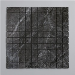 Наклейка интерьерная «Разводы», декор на стену, серая, 30×30 см