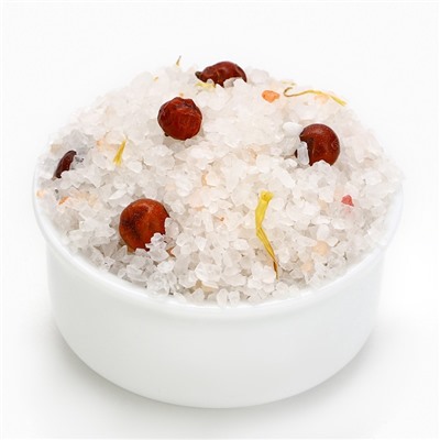 Соль для ванны с календулой и можжевеловой ягодой, 400 г, Чистое счастье