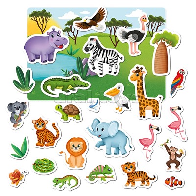 Магнитная игра "Животные Африки"