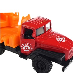 Машина Урал Кран, 12 см, металл, (двери, подвиж. детали) инерц.