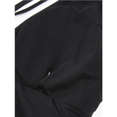 Купальник женский слитный с открытой спиной MINAKU, размер 46, чёрный