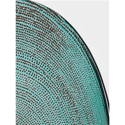 Блюдо сервировочное Inspiration, d=30 см, на ножке, цвет изумрудный