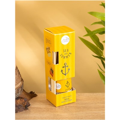 Диффузор ароматический Sea and Summer Jasmine Pearls, 50 мл, 6 палочек, жасмин