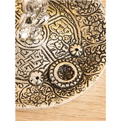 Подставка под благовония «Будда в позе лотоса», 11×11×7 см, алюминий