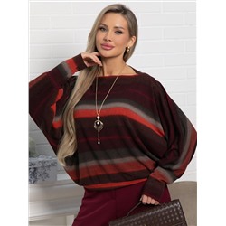 Блуза Муза (бордово-оранжевый) Б15184-5М