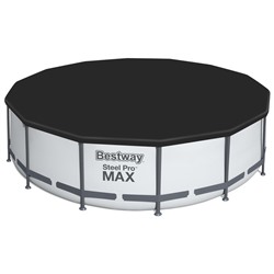 Бассейн каркасный Bestway Steel Pro MAX 56950, 427×107 см, фильтр-насос, лестница, тент, круглый