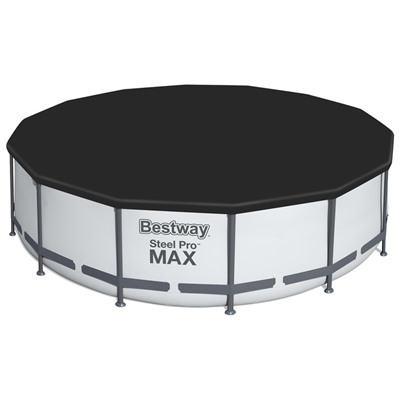 Бассейн каркасный Bestway Steel Pro MAX 56950, 427×107 см, фильтр-насос, лестница, тент, круглый