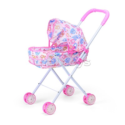 Коляска для кукол (металлическая, складная, прогулочная, цвет в ассортименте)
