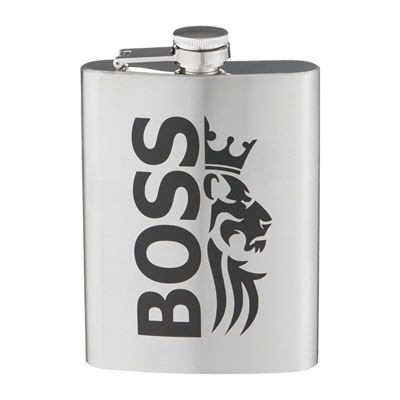 Фляжка BOSS, нержавеющая сталь, 240 мл, 8 oz
