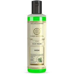 Khadi Natural Гель для умывания лица с Ним 210 мл