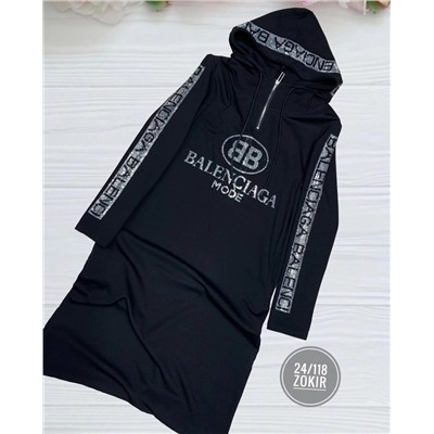 спорт-платье со стразами