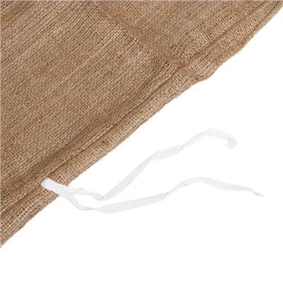 Мешок джутовый, 44×90 см, плотность 190 г/м², плетение 34×22 нити, с завязками