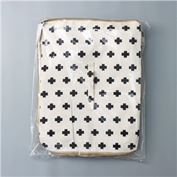 Кофр для хранения вещей «Ажур», 55×42×25 см, бежевый