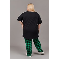 Пижама с брюками с брюками Больших размеров (П-111б-однотонная) НАТАЛИ, 1224945