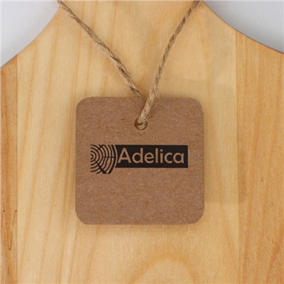 Доска разделочная деревянная Adelica, 34(+-1 см)×18×1,8 см, берёза, в подарочной коробке