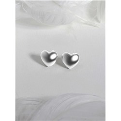 Кольцо из серебра родированное - Сердце К-7515р