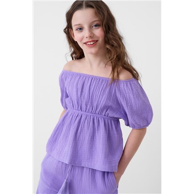 Комплект текстильный для девочек: блузка, брюки PLAYTODAY, 1240283