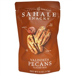 Sahale Snacks, Snack Better, смесь глазированных орехов пекан из Валдосты, 4 унции (113 г)