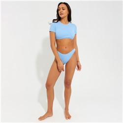 Купальник женский раздельный MINAKU с топом цвет голубой, размер 48