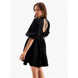 Платье с вырезом на спине мини женское MIST, размер L, чёрное