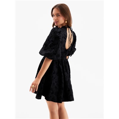 Платье с вырезом на спине мини женское MIST, размер L, чёрное