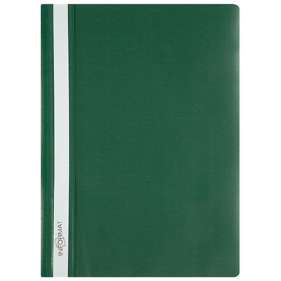 Скоросшиватель А4 пластиковый  зеленый 0,18мм TC4018G inФОРМАТ