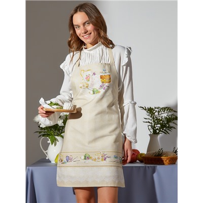 Фартук кухонный Этель «Пасхальные куличи» 60×70 см, 100% хлопок, саржа 190 г/м²