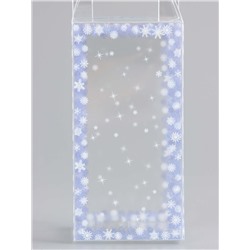 Коробка подарочная новогодняя складная ПВХ «Зимушка» 4×4×8 см