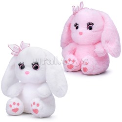 Мягкая игрушка "Заяц с бантиком" 21 см