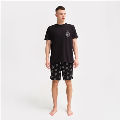 Пижама мужская KAFTAN F*ck you, размер 54, чёрная