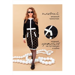 Платье для девочки вязанный трикотаж SP50122 НАТАЛИ, 1031075