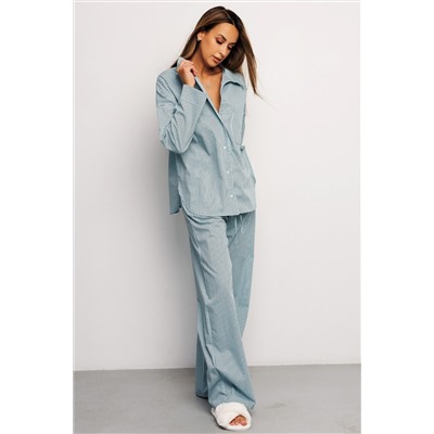 Костюм с брюками с рубашкой 394BLU НАТАЛИ, 1063208