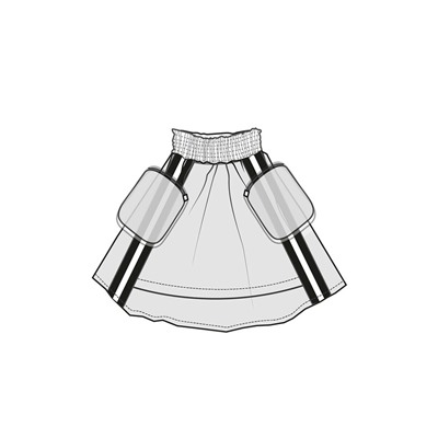 Юбка текстильная для девочек