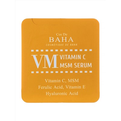 Cos De BAHA Сыворотка для лица с витамином С и MSM / Vitamin C MSM Serum Sample (VM), 1,5 мл 27894
