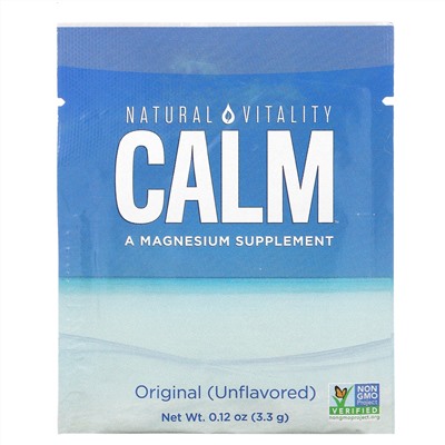 Natural Vitality, CALM, The Anti-Stress Drink Mix, Original (Unflavored), 30 Single Serving Packs, 0.12 oz (3.3 g) Each