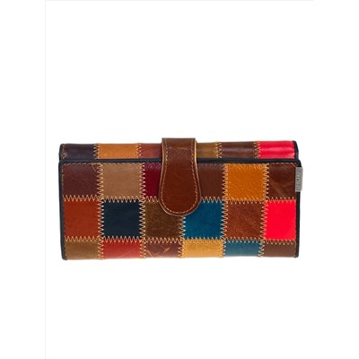 Женское портмоне из натуральной кожи мультицвет