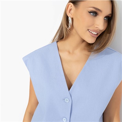 Жилет оверсайз, Дерзкий шарм (голубой)