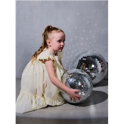 Платье нарядное для девочки MINAKU: PartyDress, бежевое, рост 92-98 см