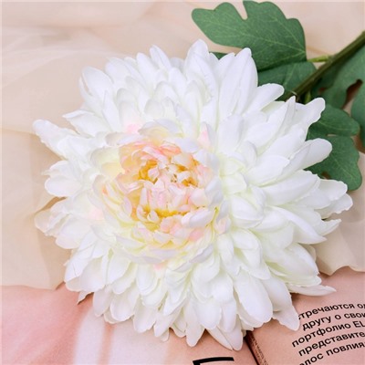 Цветы искусственные «Хризантема садовая галант», 14×57 см, белые