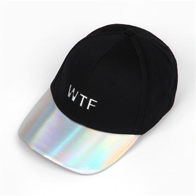 Кепка женская WTF, чёрная, р-р 56